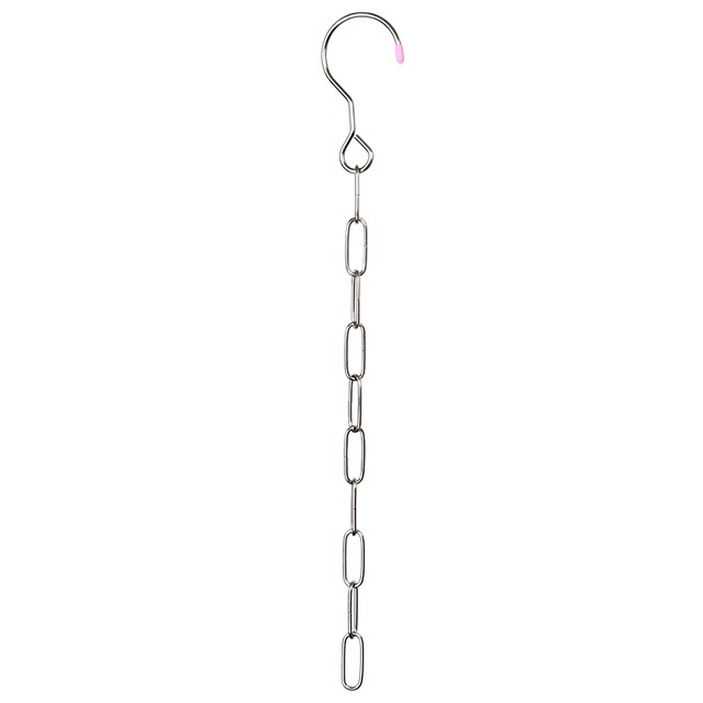 Stainless steel wardrobe chain foldable storage rack multi-function hook hanger 10-hole household balcony drying rack
