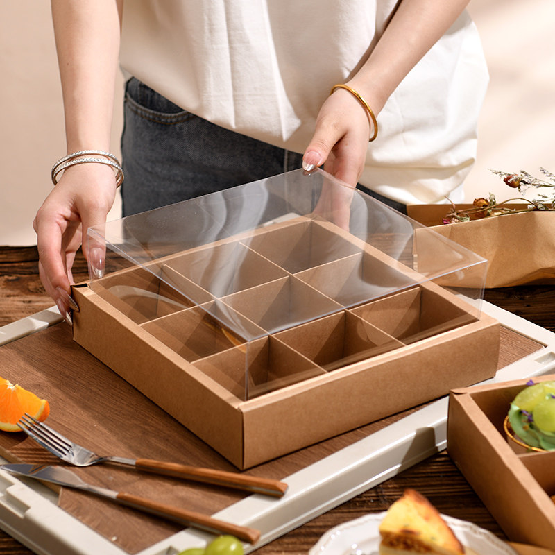 九宫格水果包装盒果切盒野餐拼盘打包盒9宫格分格盒子一次性,淘宝优惠券,粉丝福利购,淘宝优惠卷