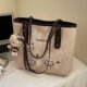 High-end versatile shoulder large bag for women 2026 new trendy fashionable casual simple large-capacity commuter tote bag
