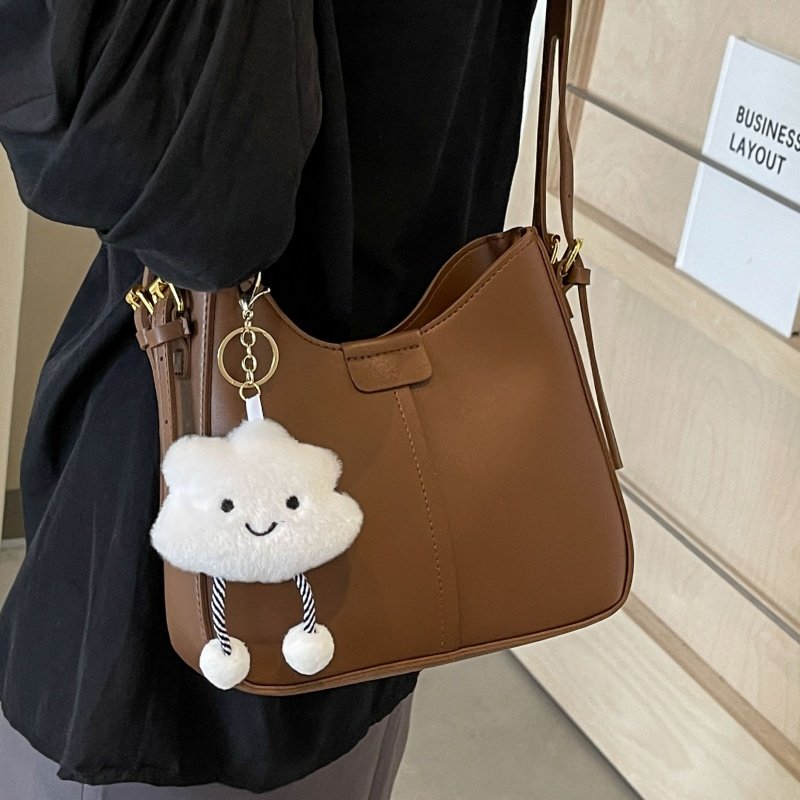 高级质感超火包包女式2025新款时尚简约小众水桶包通勤单肩斜挎包,淘宝优惠券,粉丝福利购,淘宝优惠卷