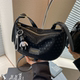 High-end crossbody bag for women summer 2026 new fashion versatile casual dumpling bag large capacity commuter shoulder bag