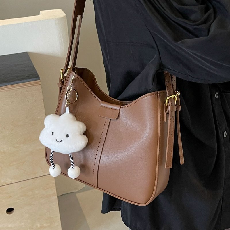 高级质感超火包包女式2025新款时尚简约小众水桶包通勤单肩斜挎包,淘宝优惠券,粉丝福利购,淘宝优惠卷