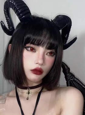 圣诞节头饰魅魔犄恶魔发箍绵羊角