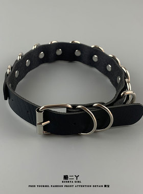 赛博朋克铆钉项链冷淡风尖刺项圈