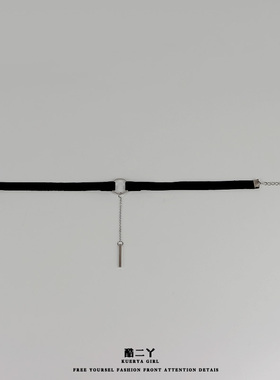 颈带锁骨链女choker颈链挂脖项链