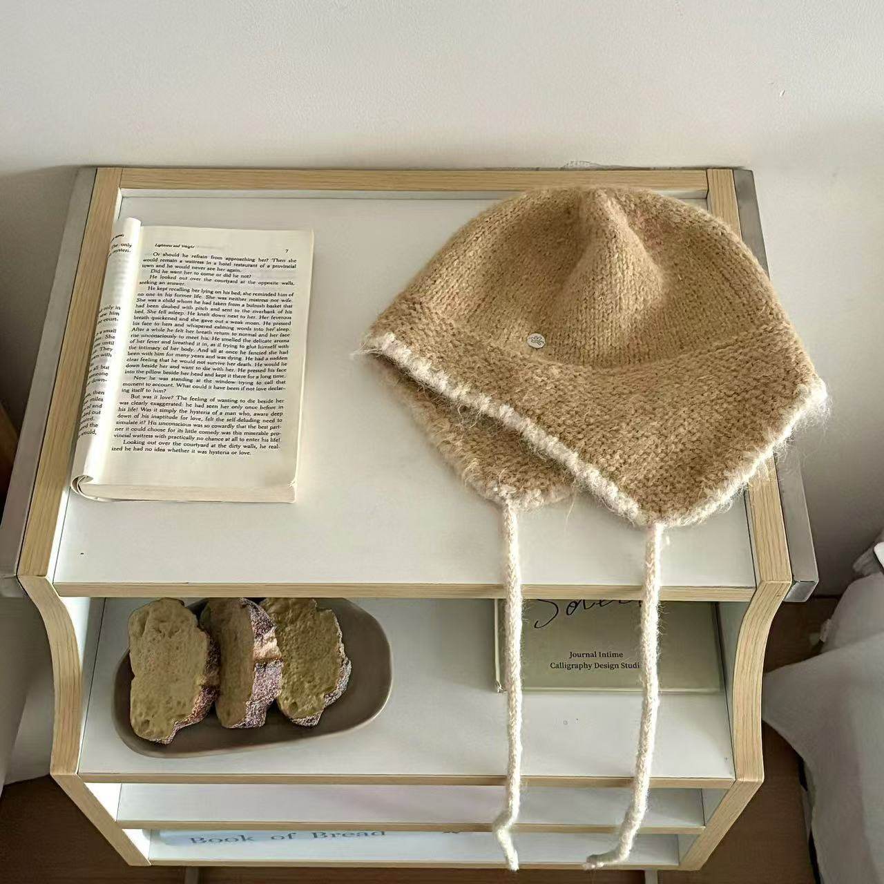 飞行员帽子包头雷锋帽毛线帽混纺护耳针织帽休闲保暖韩版秋冬羊毛,淘宝优惠券,粉丝福利购,淘宝优惠卷