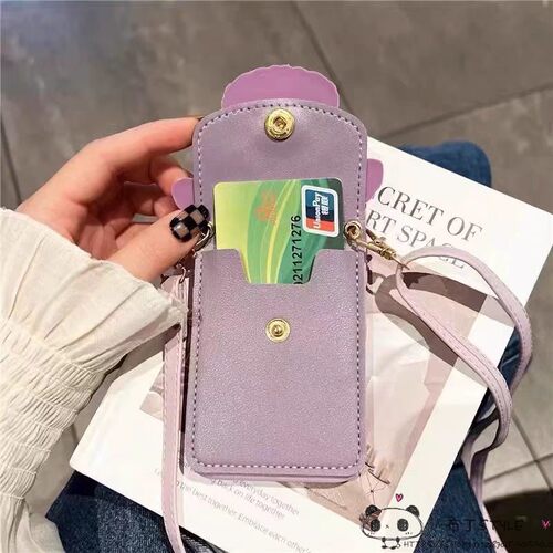 星黛露兔卡包适用iPhone17pro max手机壳e/16pro斜挎15plus苹果13mini女12/e/14se3可爱xr网红8/7绳iP11/6套 - 图1