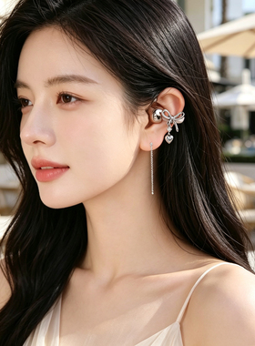 蝴蝶结耳机钻扣少女适用塞那S6S