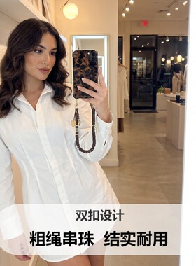老钱风手机链短款男女包挂钥匙扣