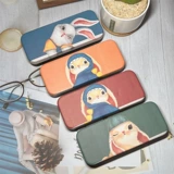 Ретро кролик для школьников, мультяшные солнцезащитные очки, хранилище, коробка для хранения зубов