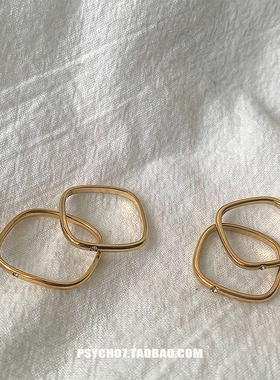 psycho7末日情书钛钢方形素圈