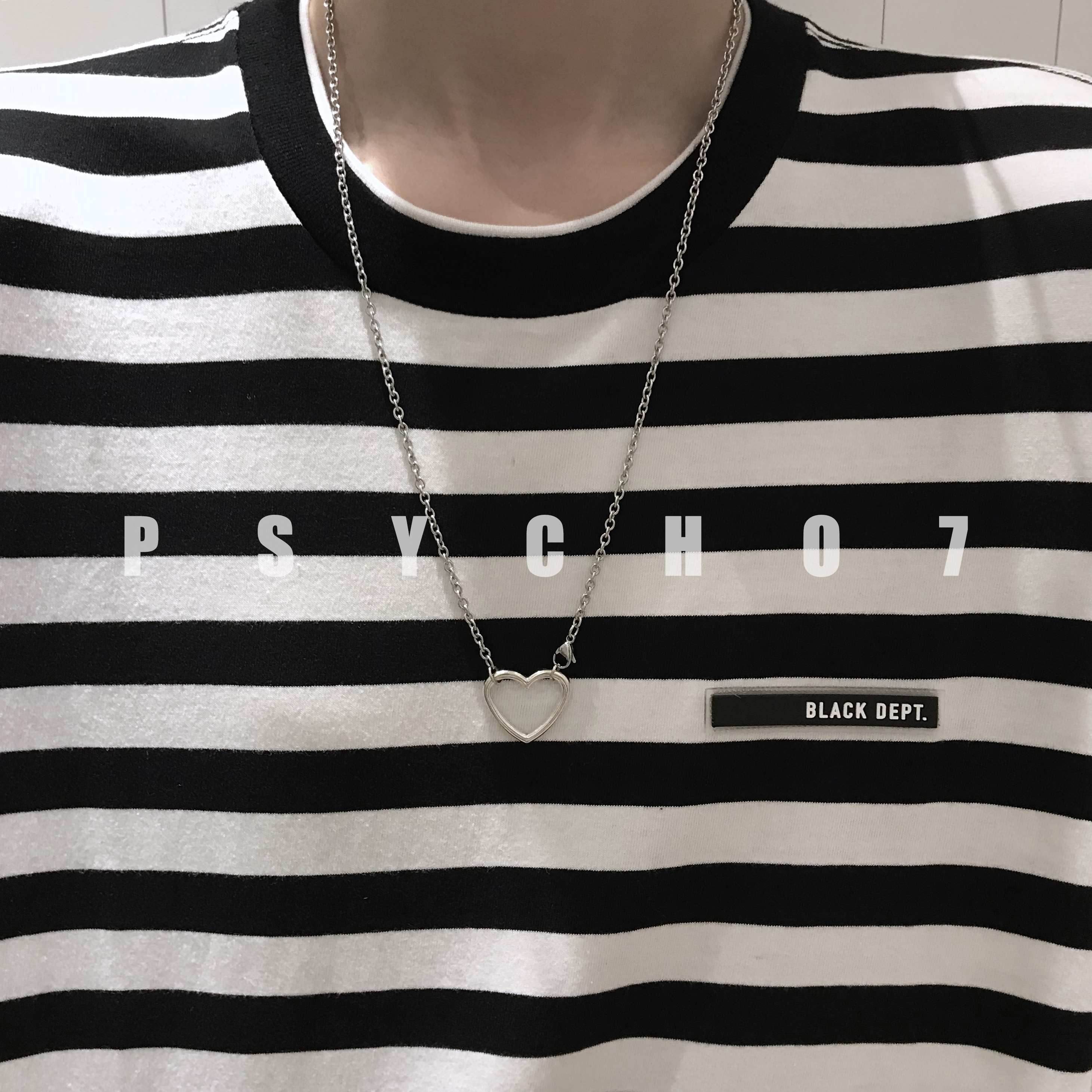 PSYCHO7 欧美情侣项圈毛衣链包邮 自制爱心少女土酷蹦迪项链 PSYCHO7 欧美情侣项圈毛衣链包邮 自制爱心少女土酷蹦迪项链