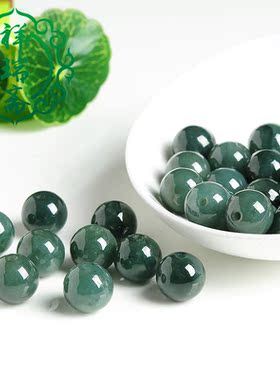 diy翡翠项链玉器散珠