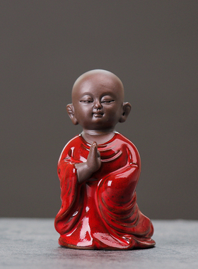 宜兴正品紫砂可养禅意风茶宠摆件