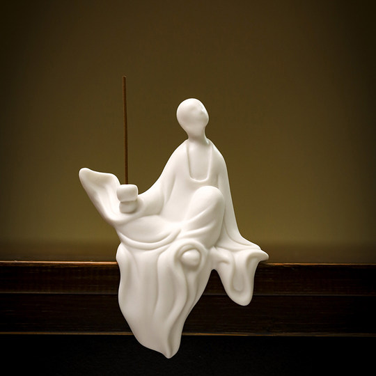 Ceramic Zen style formless Buddha new Chinese style study entrance