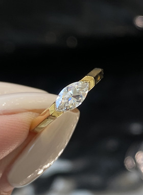 925纯银镀金轻奢马眼钻戒指钻戒