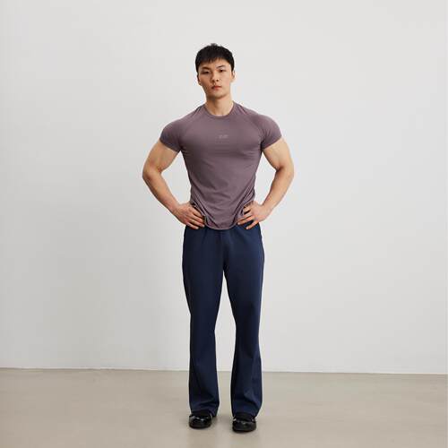 AFTERGLOW 微喇立裁休闲长裤 超弹凉感面料柔软亲肤健身运动长裤 - 图1