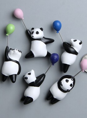 树脂装饰ins冰箱熊猫冰箱贴