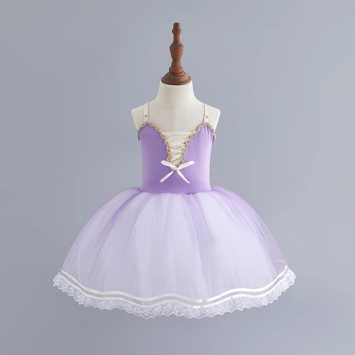 儿童芭蕾舞裙演出服儿童比赛舞蹈服蓬蓬裙儿童tutu裙芭蕾表演服 - 图0