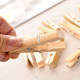 Natural high-quality bamboo wooden clips, windproof clips, large drying clips, clothes clips, small clips for drying socks, bamboo clips