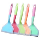 Силиконовая лопаточка для блинов, устойчивая к высоким температурам, кастрюля с антипригарным покрытием, лопаточка тамагояки, не повреждающая кастрюля, лопаточка для выпечки, кухонная лопатка для домашнего приготовления