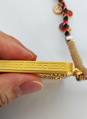 藏式高端唐卡外壳送唐卡画布画心挂绳十二生肖项链挂件守护本命年