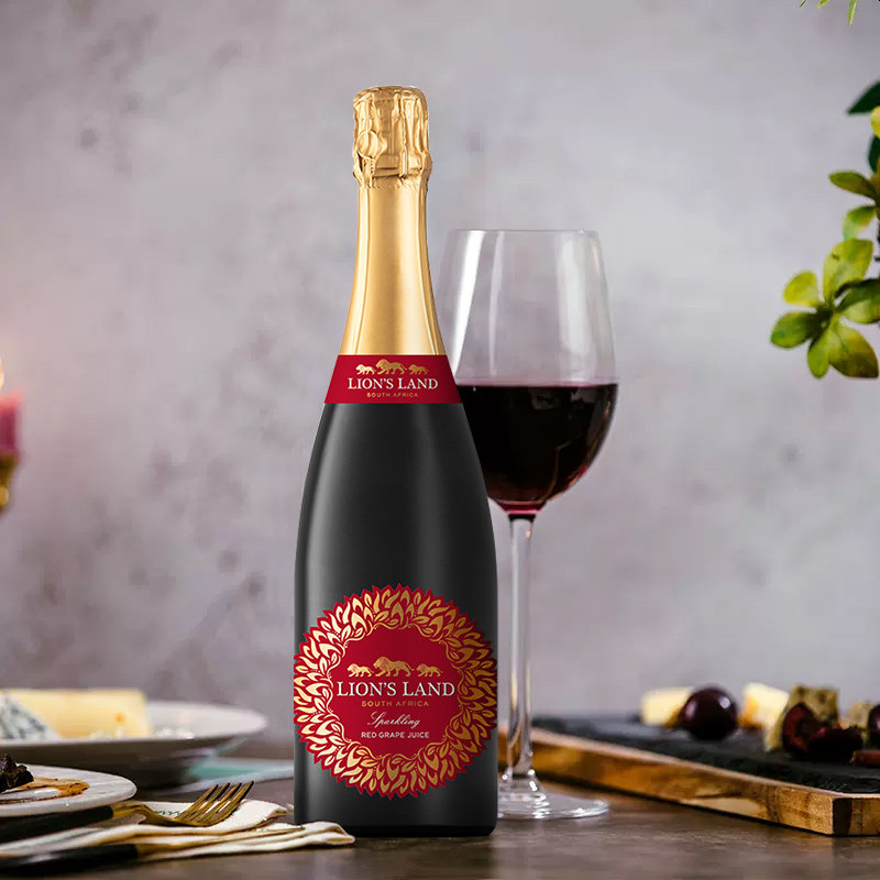 葡萄汁饮料南非原瓶进口金狮园起泡红葡萄汁750ml无醇0添加酿果汁,淘宝优惠券,粉丝福利购,淘宝优惠卷