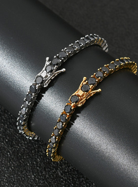 ICEBLING4MM黑色网球手链