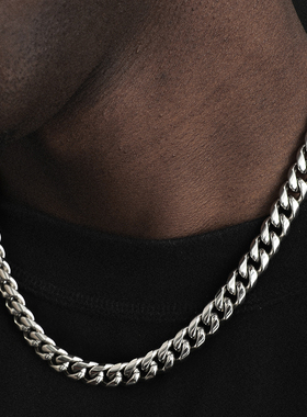 icebling钛钢欧美潮流男女古巴链