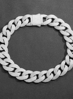 超夸张超闪35MM粗男士古巴链