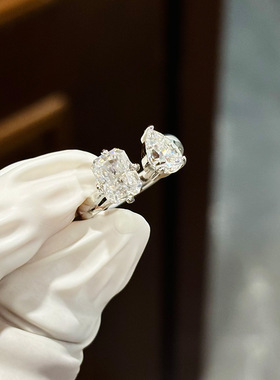 莫桑钻纯银开口雷迪恩女士戒指