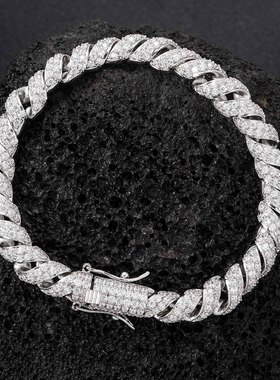 小众设计麻花麻绳款式锆石项链