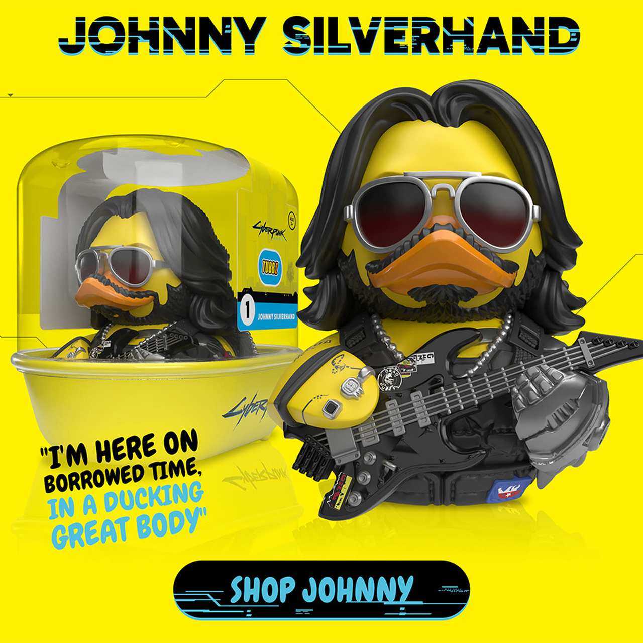 Tubbz Cyberpunk 2077赛博朋克2077银手小黄鸭手办模型公仔玩具2 - 图1