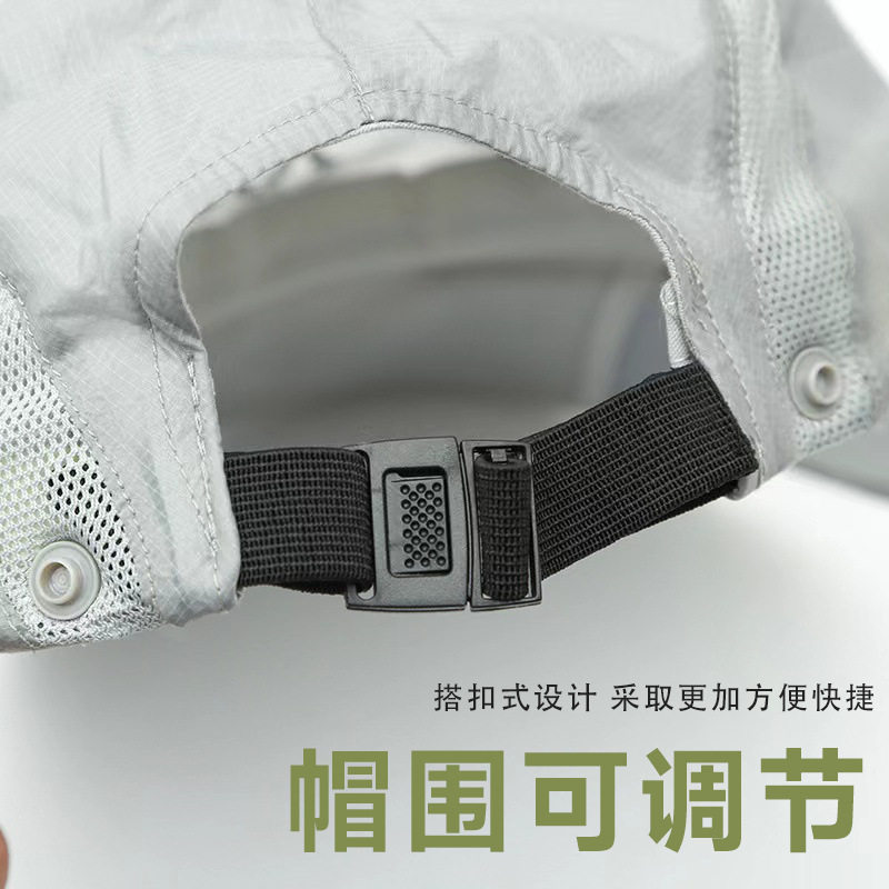 夏季钓鱼防晒帽子男鸭舌帽遮脸面罩遮阳面纱户外折叠速干太阳帽,淘宝优惠券,粉丝福利购,淘宝优惠卷