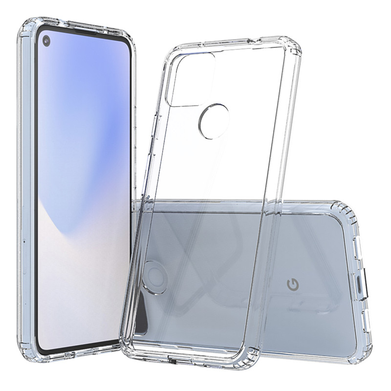 适用亚克力谷歌Pixel 4A/5/5A/6/6A/7/7A/8/8A透明Pro手机壳5G高清4G保护套全包软胶硬壳气囊防摔清水套磁吸