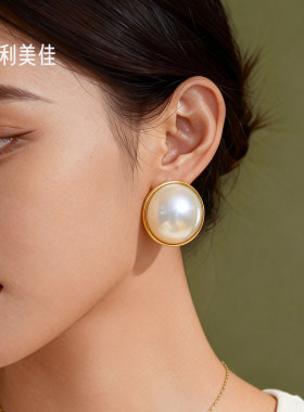 韩国东大门新款珍珠耳环