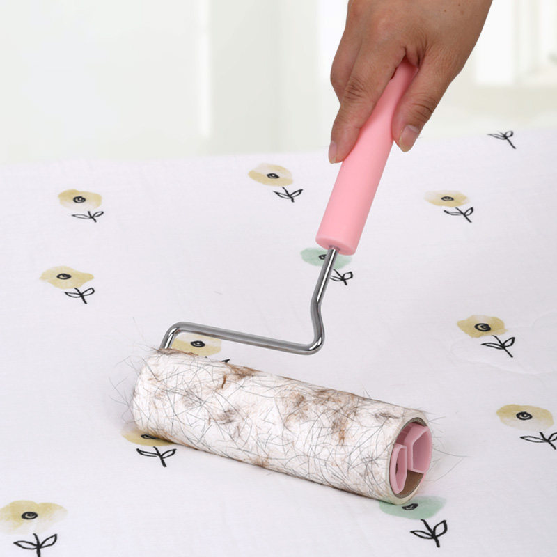 净得丽粘毛器16cm可撕式滚筒粘尘纸衣服滚毛刷去除毡黏毛器粘毛刷,淘宝优惠券,粉丝福利购,淘宝优惠卷