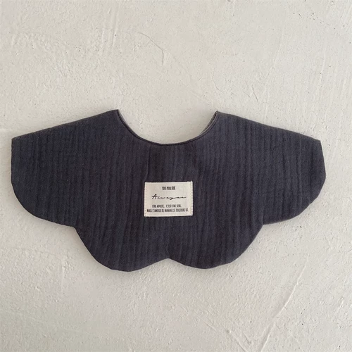 Хлопковый марлевый двусторонний детский брендовый слюнявчик, нагрудник, в корейском стиле, в цветочек