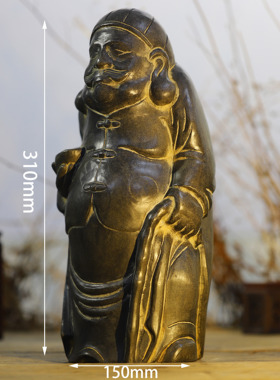 晋青堂青石石雕复古桌面茶台