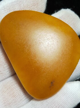 49.8克和田玉籽料原石把件黄沁皮白玉种大挂件有修形油润细腻形好