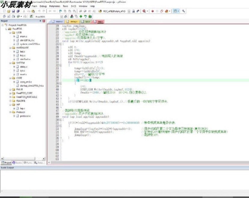 某米量产扫地机代码stm32f103 FreeRTos+Bootloader代码注释清晰-图0