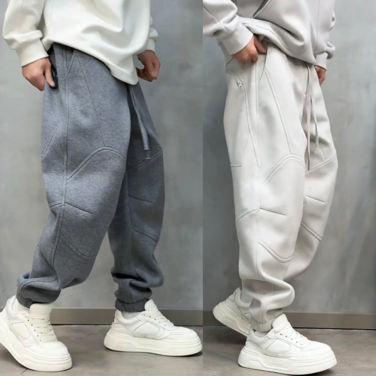 冬季加绒加厚拉链口袋束脚休闲裤男时尚百搭防寒保暖运动哈伦卫裤,淘宝优惠券,粉丝福利购,淘宝优惠卷