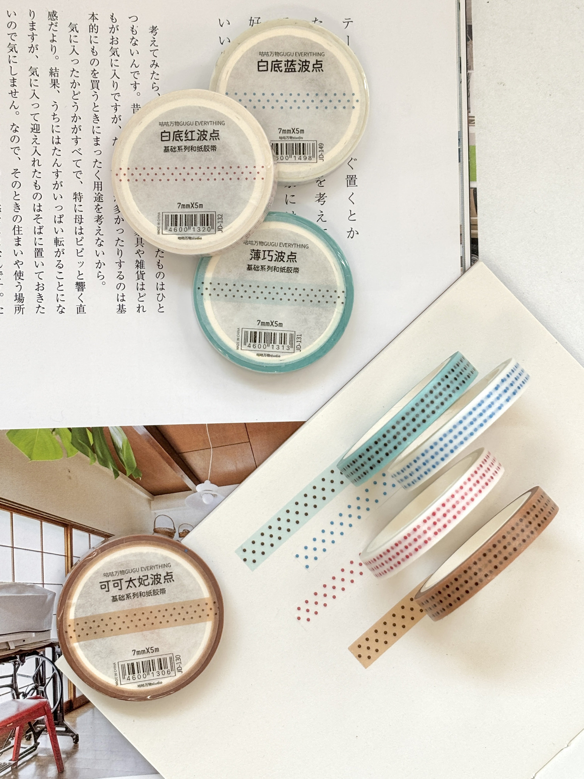 基础款波点和纸胶带整卷咕咕万物手帐和纸,淘宝优惠券,粉丝福利购,淘宝优惠卷