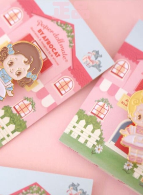afrocat可爱娃娃金属徽章胸针 Pin-badge（6款选）