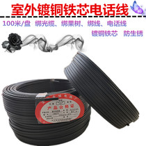 HBGYV-08 2 core X1 2mm outdoor iron core zagline tie line telephone line 100 m power cord