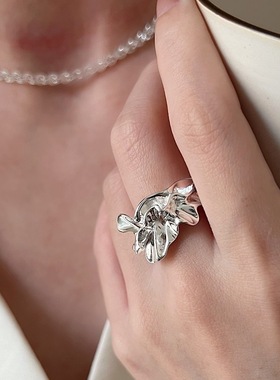 韩国东大门宽窄戒指女个性气质嘻哈朋克网红开口指环小众食指戒潮