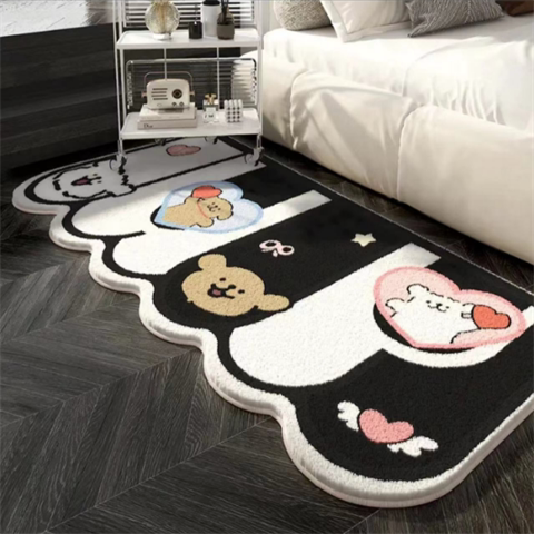 Bedroom Bedside Blanket Imitation Cashmere Cute Cartoon