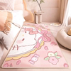 Children's room bedside blanket imitation cashmere cute