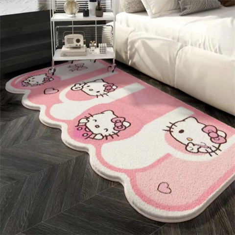 Bedroom Bedside Blanket Imitation Cashmere Cute Cartoon