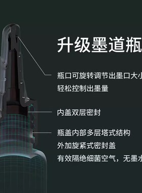 墨道纹身色料黑灰色阶套装
